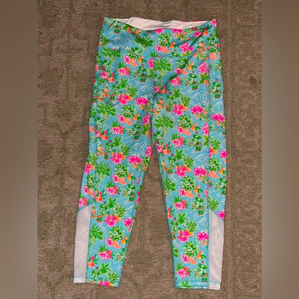 EUC Lilly Pulitzer x Disney Leggings